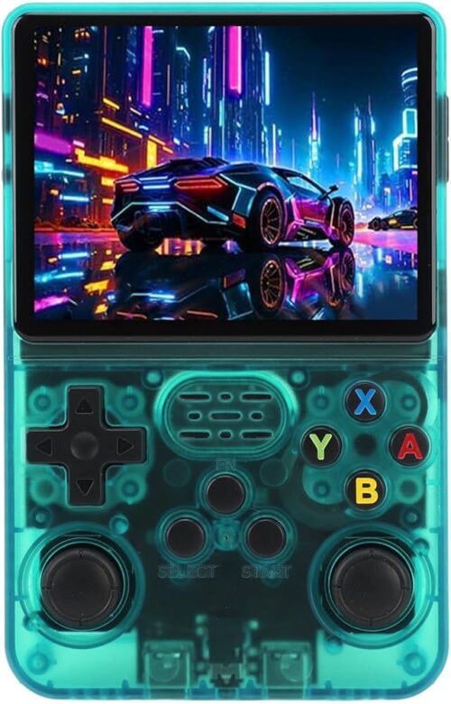 Consola Retro R36S Verde Transparente (64GB) - Imagen 3