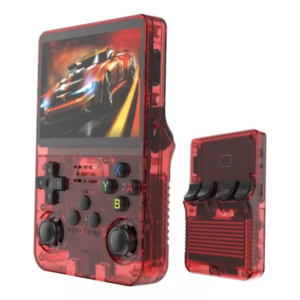 Consola Retro R36S Rojo Transparente (64GB)