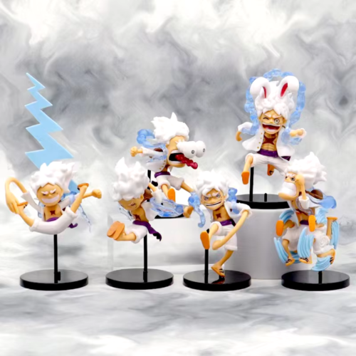 Set de 6 Figuras Luffy Gear 5 - Imagen 5
