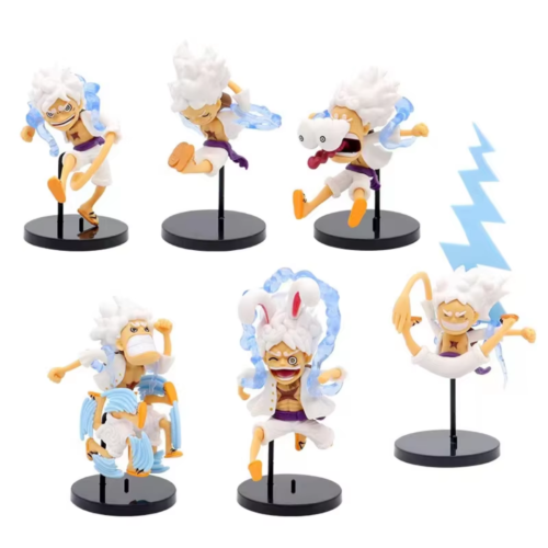 Set de 6 Figuras Luffy Gear 5