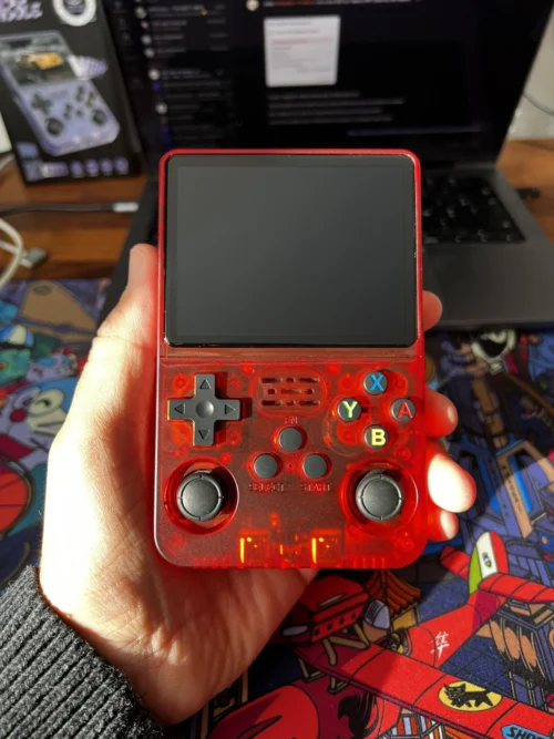 Consola Retro R36S Rojo Transparente (64GB) - Imagen 2